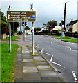 Windmill Lane Playing Fields Car Park direction, Llantwit Major