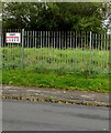 KEEP OUT notice on railings, Eagleswell Road, Llantwit Major