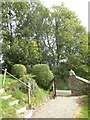 St Justinian, Freystrop: church path