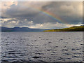 NS3784 : Rainbow over Loch Lomond by David Dixon