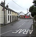 Zebra crossing warning sign, Boverton Road, Boverton