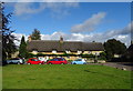 Thatched cottages on The Square, Kings Sutton