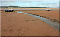 SX9981 : Channel across the sand at Exmouth by Derek Harper