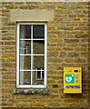 Defibrillator on the village hall, Aynho