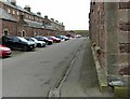 Fort George, roadway between the barracks block and the staff block