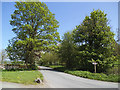 Road junction at Bank Newton