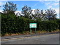 Abergwili Community Council noticeboard in Peniel, Carmarthenshire