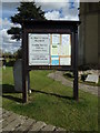 TL8217 : St. Mary & All Saints Church Notice Board by Geographer