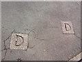 DD marks in pavement, Holywell