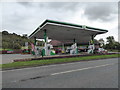 Filling station and shop beside the A417 road