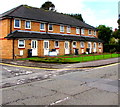 Row of five houses on a Rhiwbina corner, Cardiff