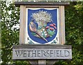 The village sign for Wethersfield