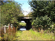 SK2733 : Bridge over flooded track north of Etwall by Richard Vince