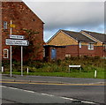 Direction signs on the corner of the A549 and B5128, Buckley