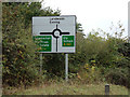 TL6368 : Roadsign on Snailwell Road by Geographer