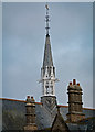 The spire atop the Bridge Chambers building in Barnstaple