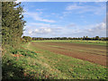 SO8397 : Bridleway and farmland north-west of Trescott in Staffordshire by Roger  D Kidd