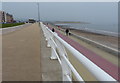 Promenade and beach at Rhyl