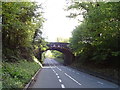 Railway bridge over the A48 near Newnham