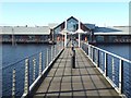 NO4030 : Footbridge over West Victoria Dock by Oliver Dixon