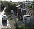 Steps up to a signalbox, Leominster