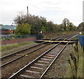 Level crossing at the northern end of Buckley station