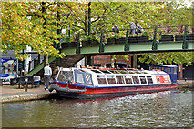 SP0686 : Canal trip narrowboat in Birmingham City Centre by Roger  D Kidd