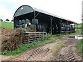 Barn filling up with wrapped bales