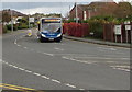 Mold bus on the A549 Windmill Road, Buckley