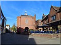 The rear of the Guildhall and the Falcon