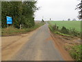 Ribston Road at the entrance to South Harrogate Waste Water Treatment Works