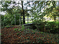 Metal Footbridge across Ecton Brook