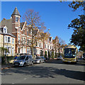 Chesterton Road and a tourist bus