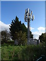 Communications mast beside National Cycle Route 4