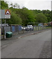 Warning sign - Humps for 100 yds, Heol Giedd, Cwmgiedd, Powys