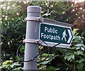 Footpath sign