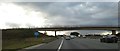 Bridge over M56 for farm track and footpath to Stretton Moss