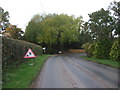 Road works on the B4361, Luston