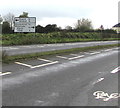 Directions and distances sign, Bristol Road, Whitminster