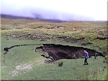 NC2819 : Active sink hole with recent fracture by Keith Burns