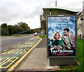 Last Christmas advert on a Malpas Road bus shelter, Newport