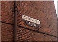 SJ4066 : Abbey St (unadopted) sign, Chester by Meirion