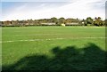 View across the memorial playing field in Poringland