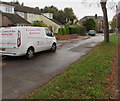 White van parked in Ash Grove, Cardiff