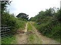 Farm track (footpath) off Malmesbury Road (B4040)