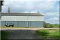 Barn and battered Land Rover, Creaseys Farm