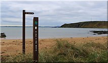 NT4799 : Fife Coastal Path route sign by Bill Kasman