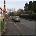 SO4593 : Neighbourhood Watch sign, Watling Street South, Church Stretton by Jaggery