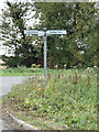 Signpost on Farthing Drove