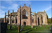 NT5434 : Melrose Abbey by Anne Burgess